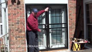 How to install double security storm doors